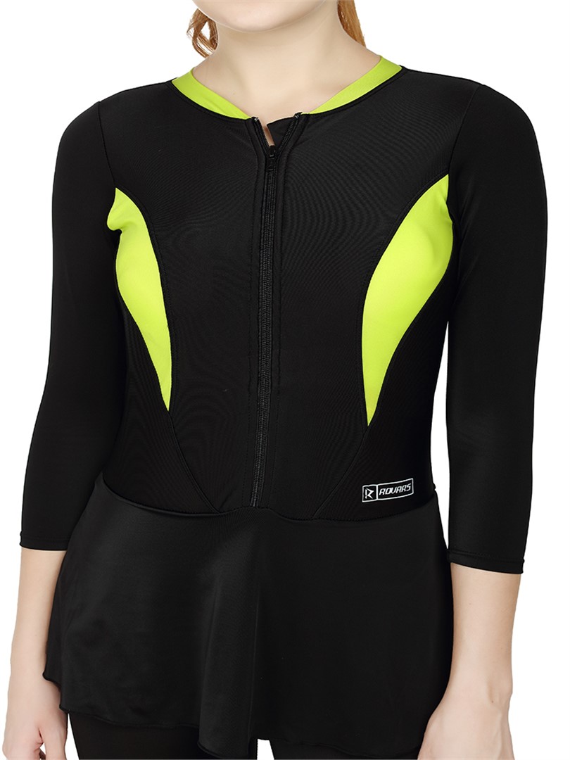 Women’s Swimming Costume with Removable Chest Pads I Frock Style with