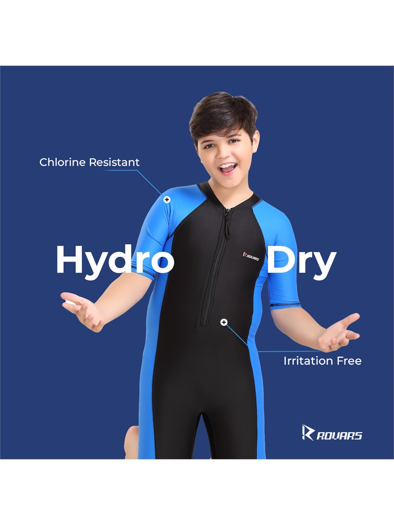 Boy's Poly Spandex Multipurpose Wear for Swimming, Diving, Cycling, Aerobics