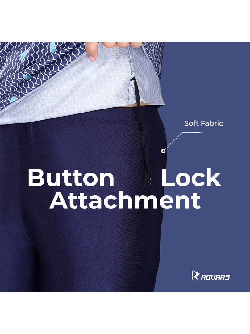 ROVARS Two Piece Swimming Costume for Women with Pads