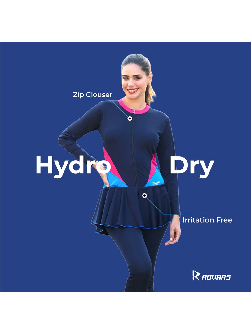 Women's Poly Spandex One Piece Full Body Swim Suit Without Removable Pads