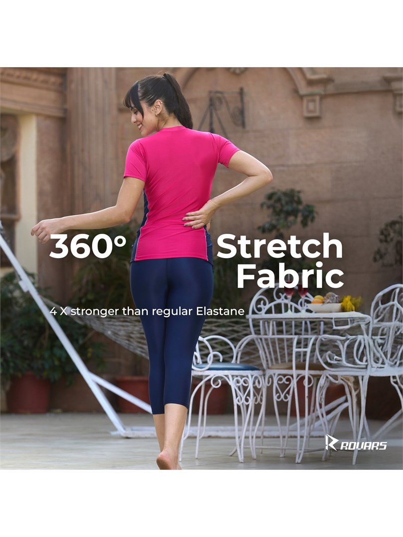 Women Lycra 2 Piece Swimming Costume (Without Pads)