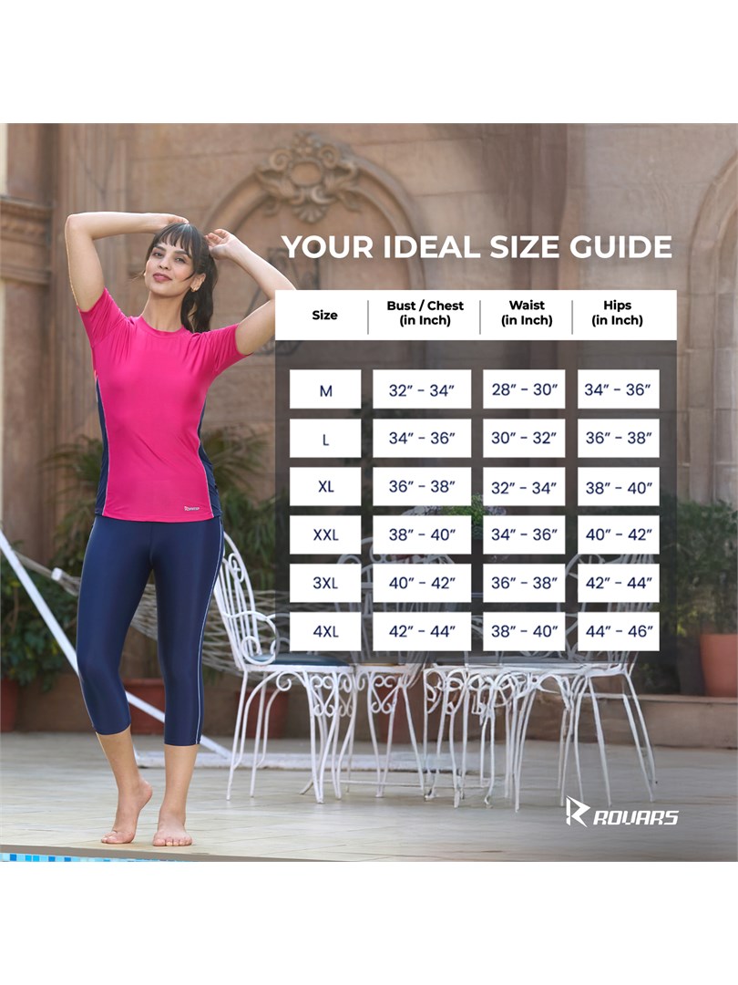 Women Lycra 2 Piece Swimming Costume (Without Pads)