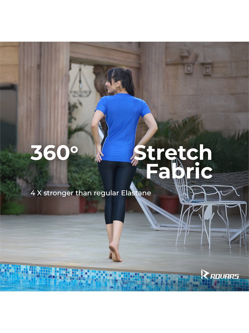 Women Lycra 2 Piece Swimming Costume (Without Pads)