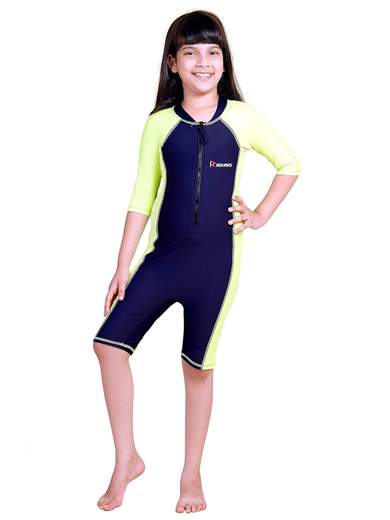 Girls's Poly Spandex Multipurpose Wear for Swimming I Diving I Cycling I Aerobics