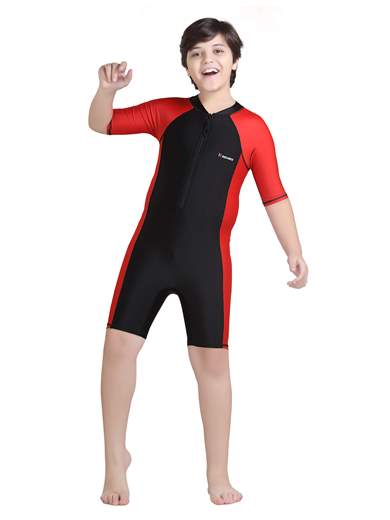 Boy's Poly Spandex Multipurpose Wear for Swimming, Diving, Cycling, Aerobics