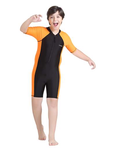 Boy's Poly Spandex Multipurpose Wear for Swimming, Diving, Cycling, Aerobics